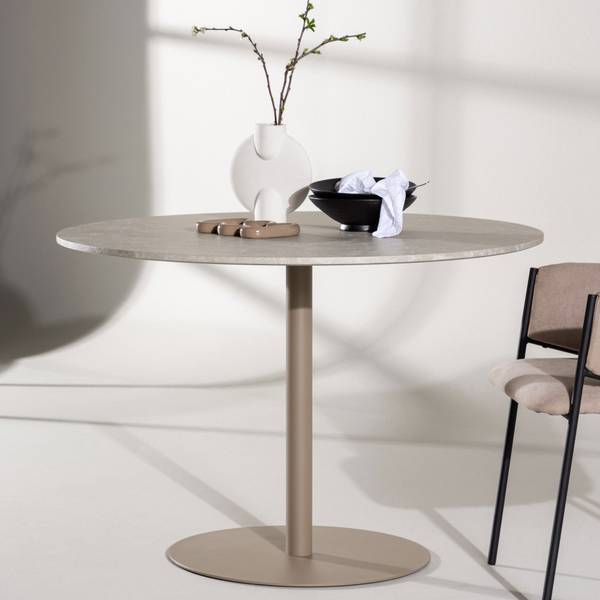 Esstisch Lycke Beige - Holzwerkstoff - 110 x 75 x 110 cm