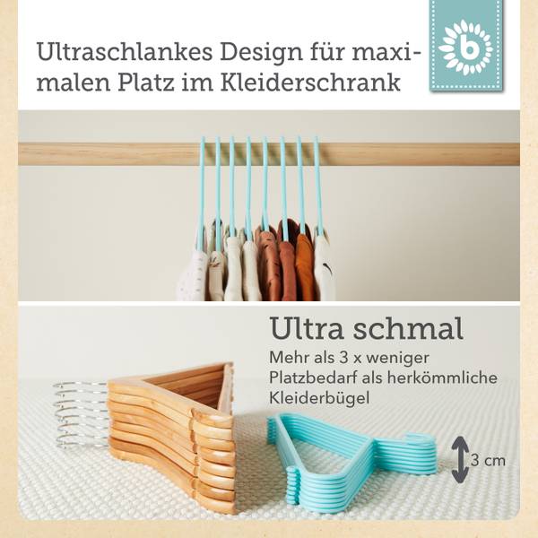 Kleiderbügel Kinder 8 St. Türkis Türkis