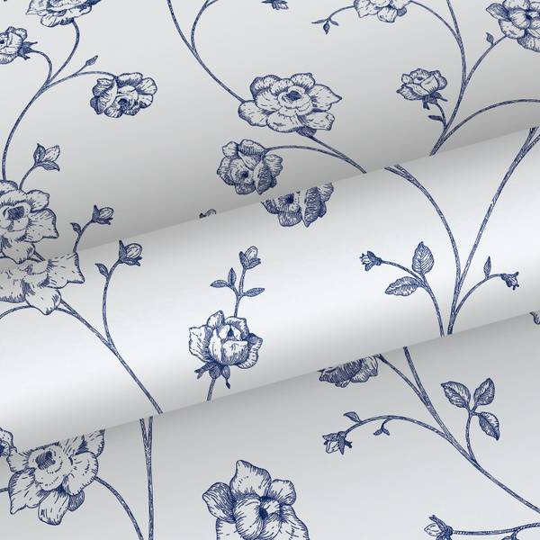 Tapete 139300 Blau - Fleece - 53 x 1005 x 1005 cm