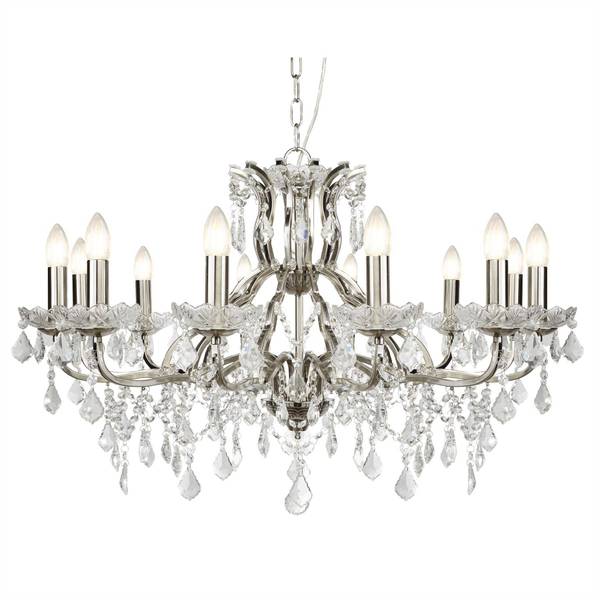 Paris Lustres Argenté - Verre - 88 x 142 x 88 cm