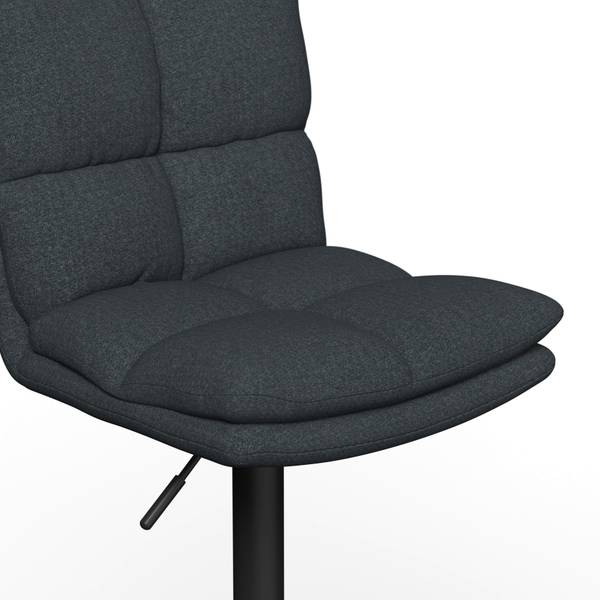 Barhocker CAJA Schwarz - Metall - Textil - 47 x 100 x 49 cm
