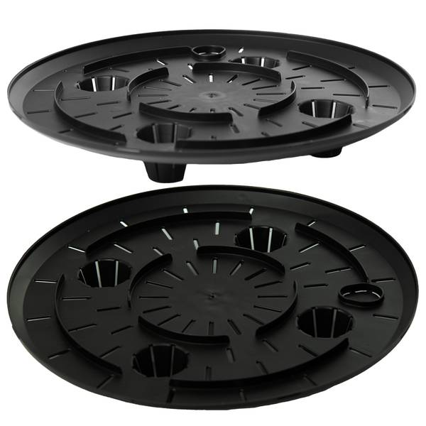 Blumentopf EDANTI 3-er set Weiß - Kunststoff - 4 x 29 x 32 cm