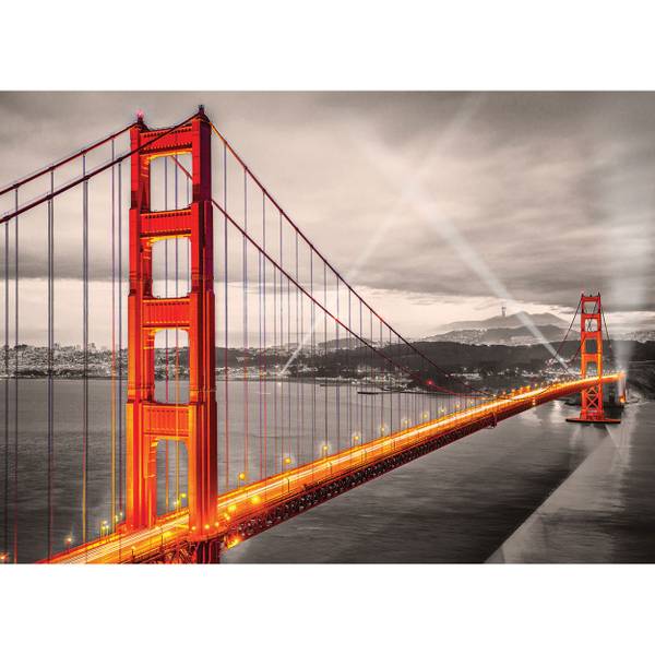 HANSEPUZZLE Golden Gate Bridge Puzzle – 1000 Teile, Reise-Motiv, Mit Aufbewahrungsbeutel