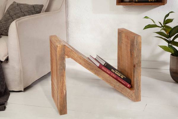 Beistelltisch Z Braun - Massivholz - 45 x 60 x 30 cm