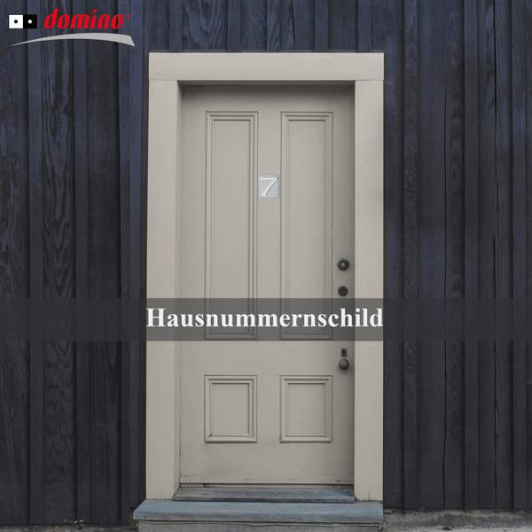 Hausnummer ZNAL Silber - Kunststoff - 40 x 47 x 1 cm