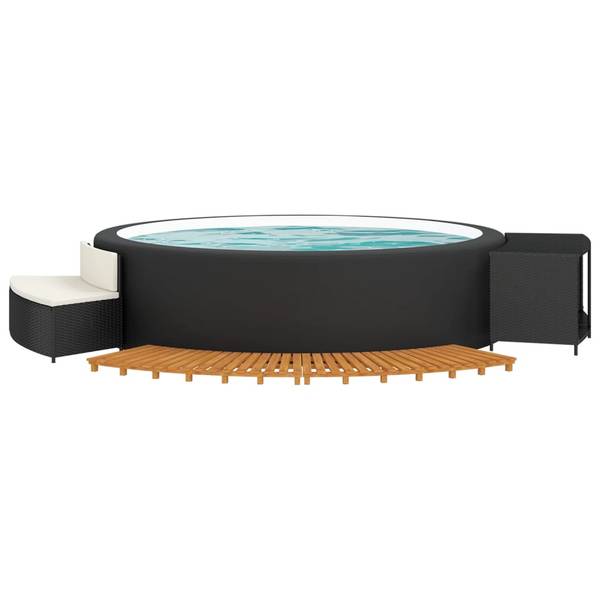 Cadre de bain à remous 3028689-2 Noir - Acier - 45 x 55 x 110 cm