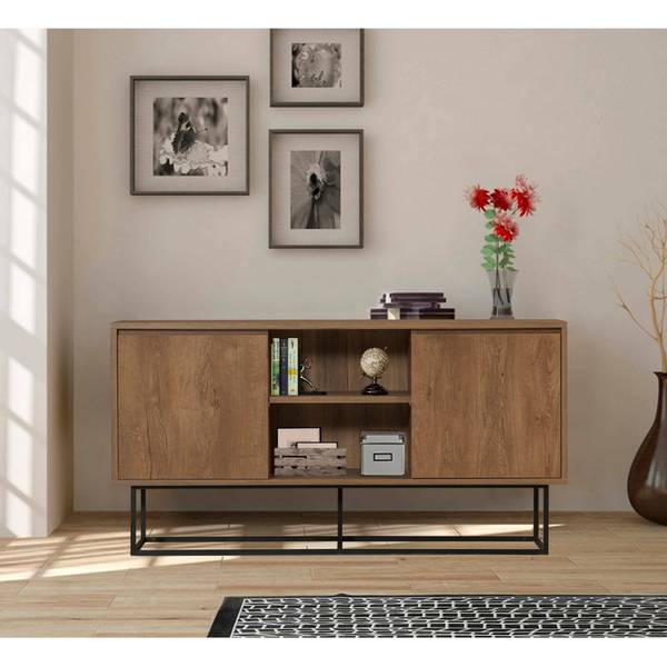 Kommode Alrakis Braun - Holzwerkstoff - 140 x 72 x 36 cm