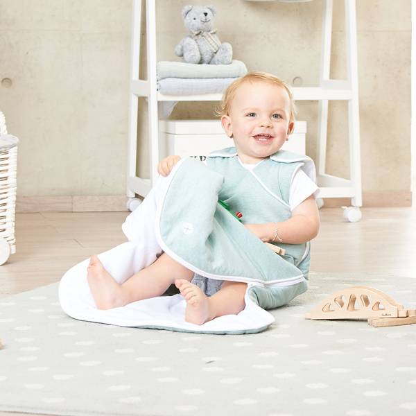 Babyschlafsack Jersey Grün - Textil - 38 x 5 x 60 cm
