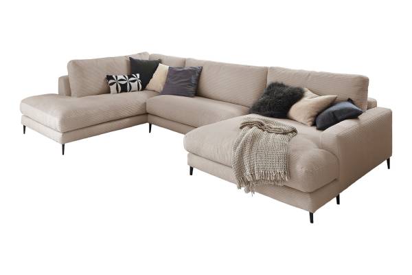 Wohnlandschaft CARA Taupe