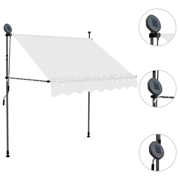 Auvent rétractable 3000948-1 Largeur : 100 cm
