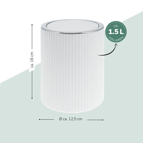 Minikosmetikeimer Gavello 90318 Weiß