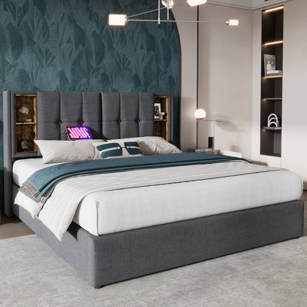 Polsterbett-BB637 Breite: 185 cm