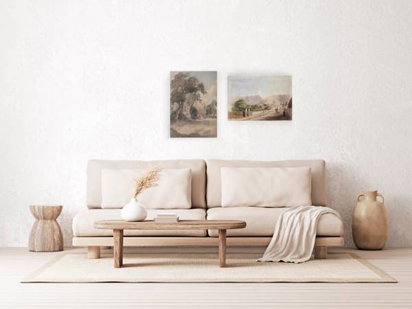 Leinwand 60x40 Bäume auf einer Wiese kaufen | home24