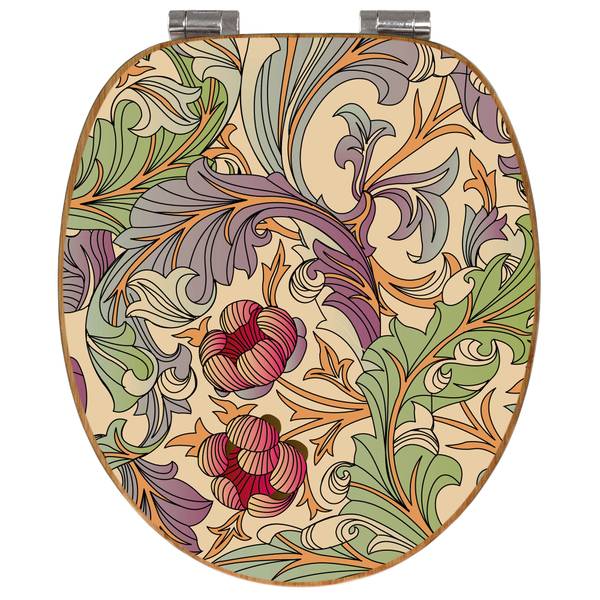 WC-Sitz mit Absenkautomatik Vintage Flow Bambus - Holzwerkstoff - 38 x 5 x 49 cm