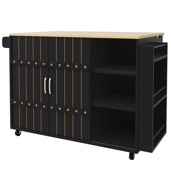 Kücheninsel BB8052 Schwarz