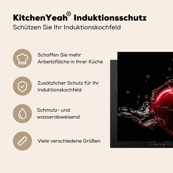 HERDABDECKPLATTE Kirschen 81 x 52 cm
