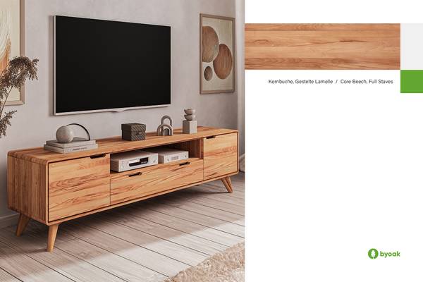 GREG HIFI-Schrank Kernbuche