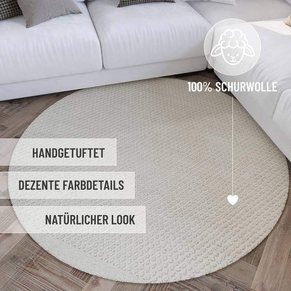 Kurzflorteppich Hamptons THIRTYEIGHT 180 x 180 cm