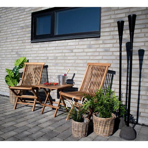 Gartentisch Bilbao Braun - Massivholz - 50 x 50 x 50 cm