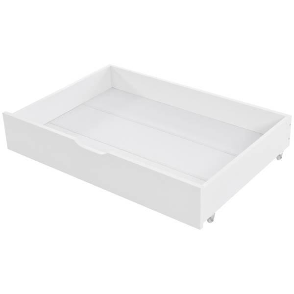 Stauraumbett HomeySHEFⅠ Weiß - Kiefer - 97 x 139 x 207 cm