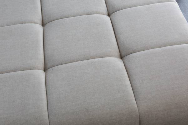 Hocker ELEGANCIA Beige - Polyester - Samt - 110 x 43 x 90 cm