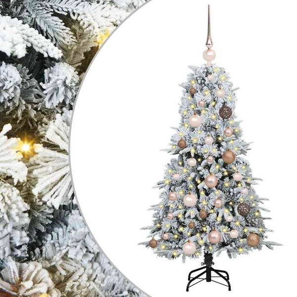 Künstlicher Weihnachtsbaum 3700000068-5 Grün - Roségold - Weiß - 60 x 120 x 60 cm