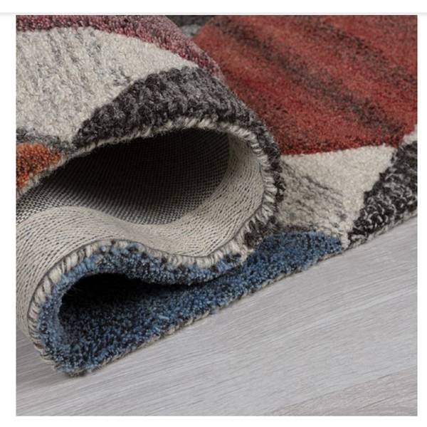 Tapis de salon RAYA Laine - Multicolore - 200 x 290 cm