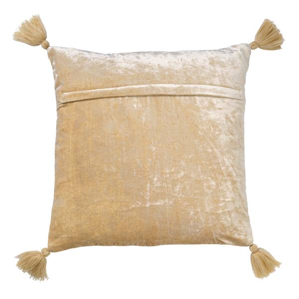 Dekokissen Romain Beige - Baumwollstoff - Viskose - 45 x 45 x 10 cm