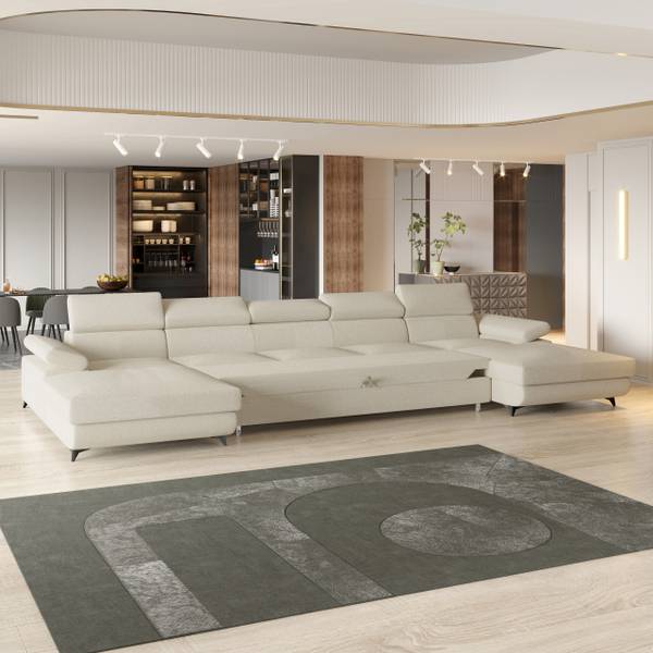 Ecksofa VIVENTE Q Creme