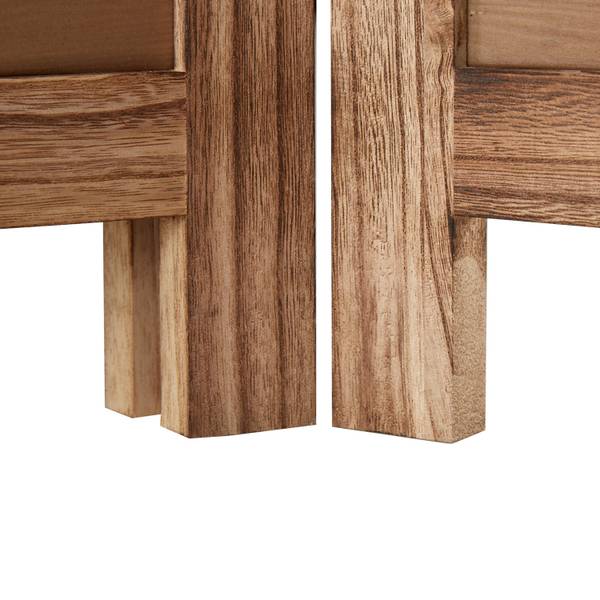 Paravent 2020 Schwarz - Holz teilmassiv - 120 x 170 x 2 cm