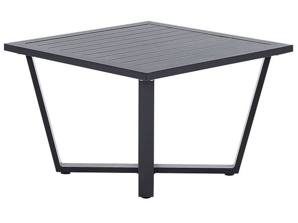 Lounge Set VIZZINI 2-tlg Schwarz - Grau - Metall - 200 x 36 x 200 cm