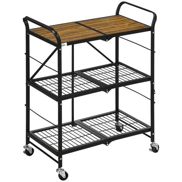 Rollwagen 850-240V00BN Braun - Holzwerkstoff - 35 x 85 x 68 cm