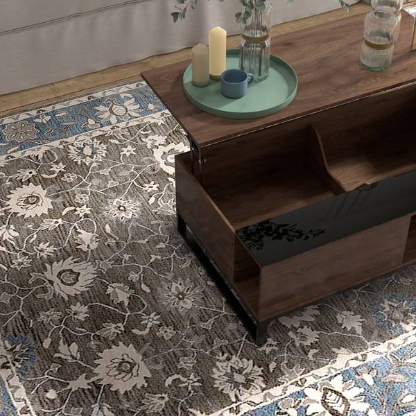 Salontafel 839-687V00WN bruin - plaatmateriaal op houtbasis - 58 x 36 x 102 cm