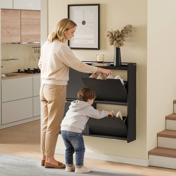 Schuhschrank FSR100-E-SCH Matt lackiert