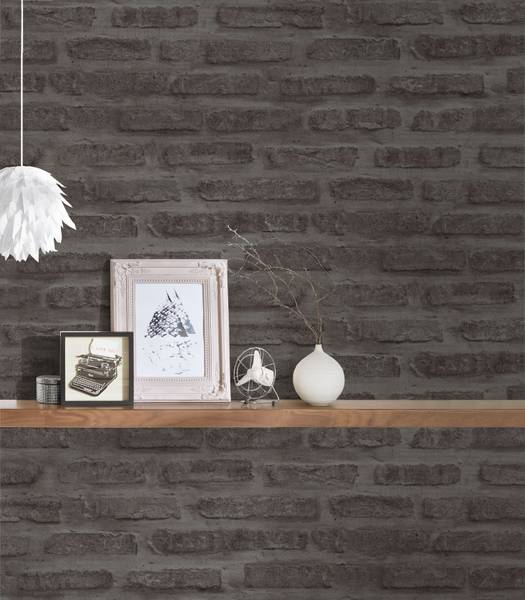 Vliestapete 374223-GU Grau - Kunststoff - 53 x 1 x 1005 cm