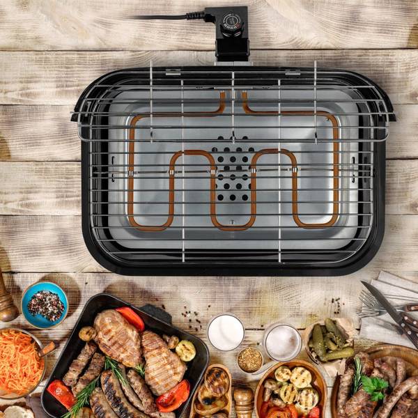 Grill Schwarz - Netzstoff - 32 x 15 x 47 cm