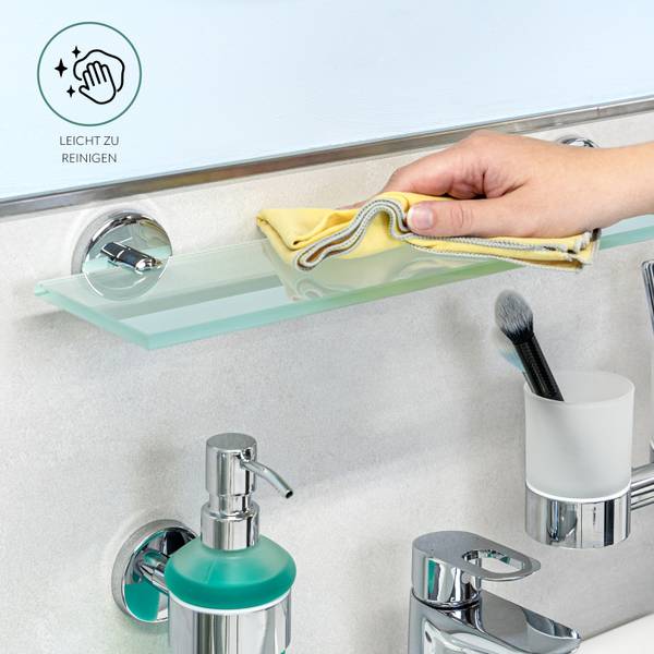 Glasablage Lucente 67840 Silber - Metall - 46 x 6 x 13 cm