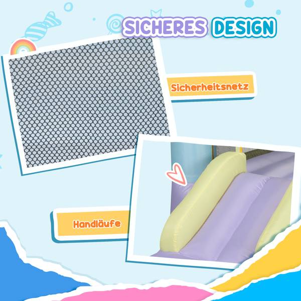 Hüpfburg 346-016V90MX Textil - 165 x 200 x 250 cm