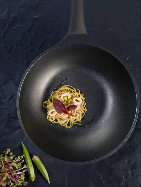 Wok  LINE Schwarz - Metall - Kunststoff - 30 x 10 x 30 cm