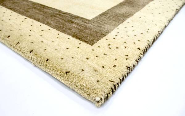 Kurzflorteppich Naturals Beige - Wolle - 122 x 2 x 184 cm