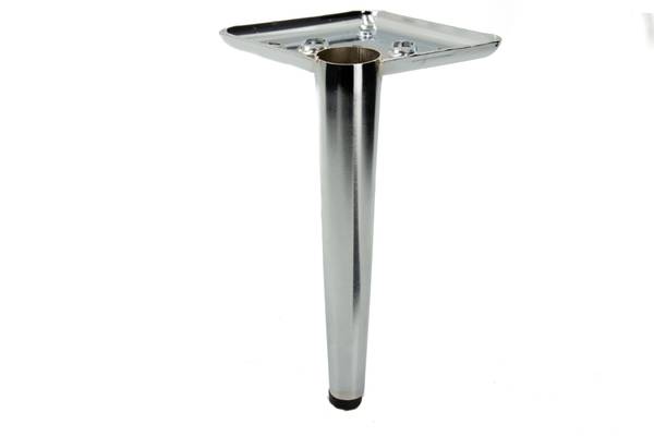 Möbelfuß Spillo Silber - Höhe: 17 cm