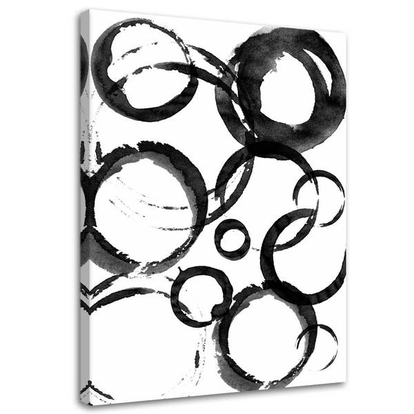 Wandbild abstrakte kreise 70 x 100 cm