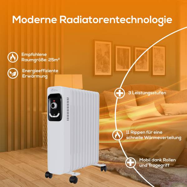 Ölradiator TT-OR 211 Weiß