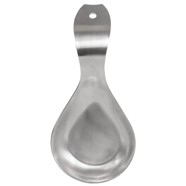 Löffelablage Silber - Edelstahl - 10 x 5 x 24 cm