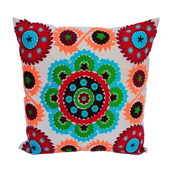Kissen Mandala Kera Beige - Baumwollstoff - 40 x 15 x 40 cm