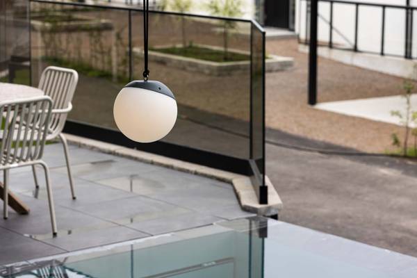 Hanglamp Doris zwart - kunststof - 20 x 19 x 20 cm