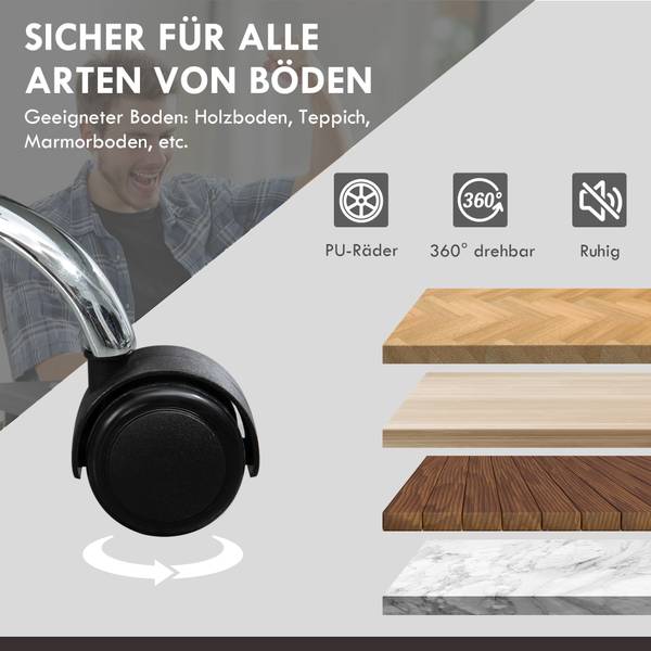 Massagekantoorstoel 921-684V90BK zwart - kunstleer - 67 x 126 x 66 cm
