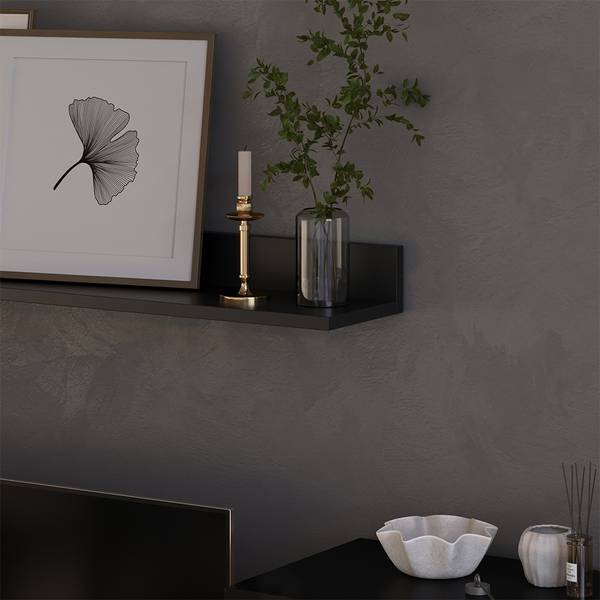 Lowboard & Regal Berno 55457 Schwarz - Sandeiche Dekor