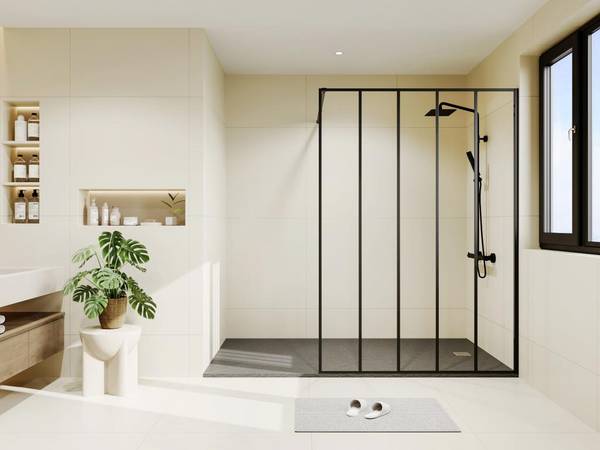 Duschwand ATALIA II Tiefe: 140 cm