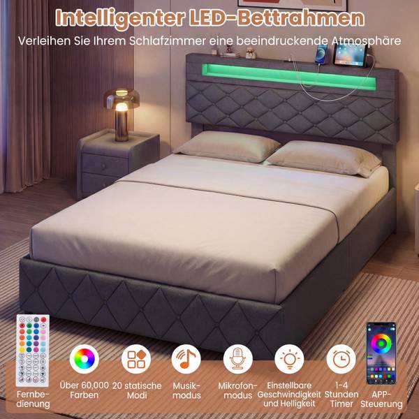 Doppelbettgestell TG32710SD 146 x 208 cm